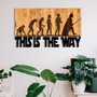 Wallity Evrim Accesorio Decorativo de Pared Negro y Nogal